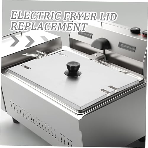 Miniatura 3 de Ciieeo Tapa de repuesto de acero inoxidable fácil de limpiar tapa para freidora eléctrica estilo aleatorio