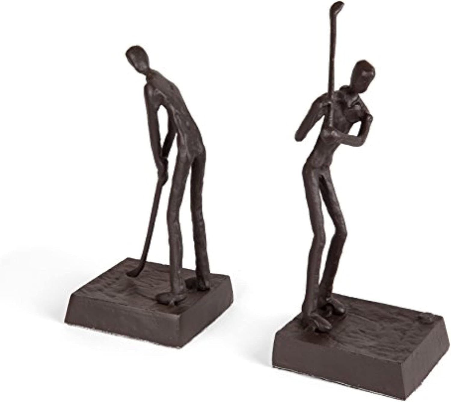 Danya B ZI16003 Golfers Iron Bookend Set – Golf Home Decor and Office Décor - Great Gift Idea for Golf Lovers