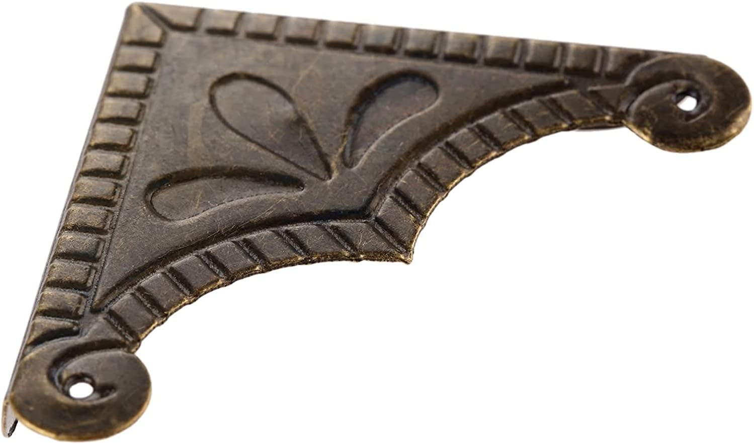 家具エッジプロテクターコーナーテーブルコーナー、釘、ネジ、ファスナー4個48/56mmアンティークブラケットジュエリーギフトボックス