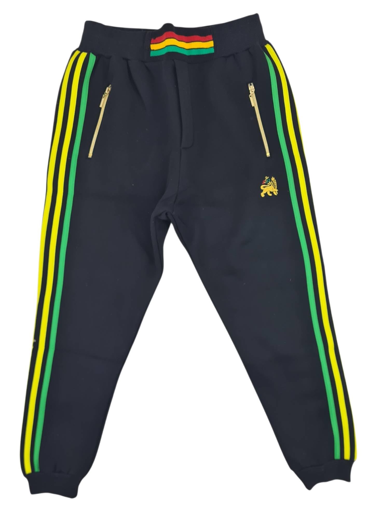 Time Is Money Rasta - Conjunto de chándal para hombre, sudadera con capucha y pantalones deportivos con cremallera completa, detalle de rayas rasta, atuendo casual de calle
