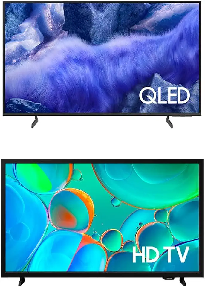Vision AI TV 55" QLED Ultra 4K QEF1 + Smart TV 32" HD H5000F