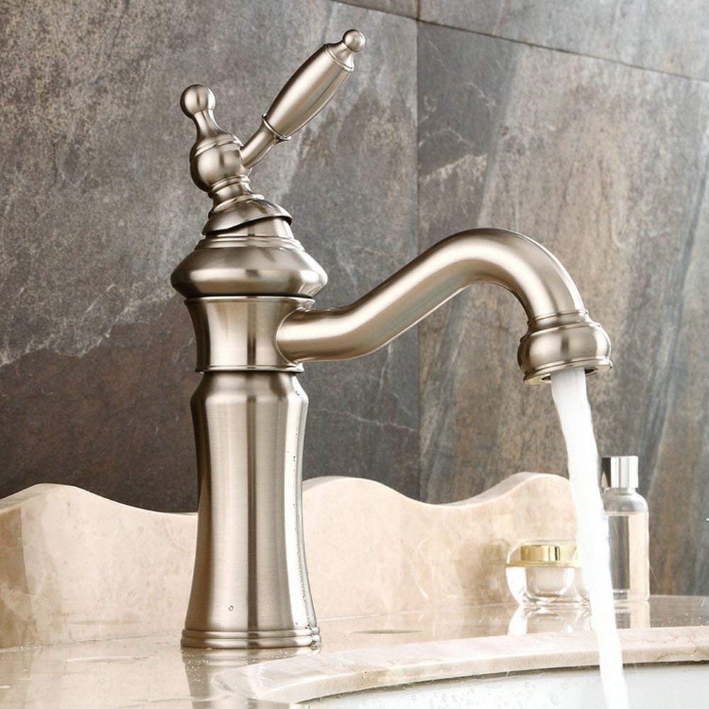 Robinet mitigeur de lavabo anti-gaspillage d'eau rétro - 8