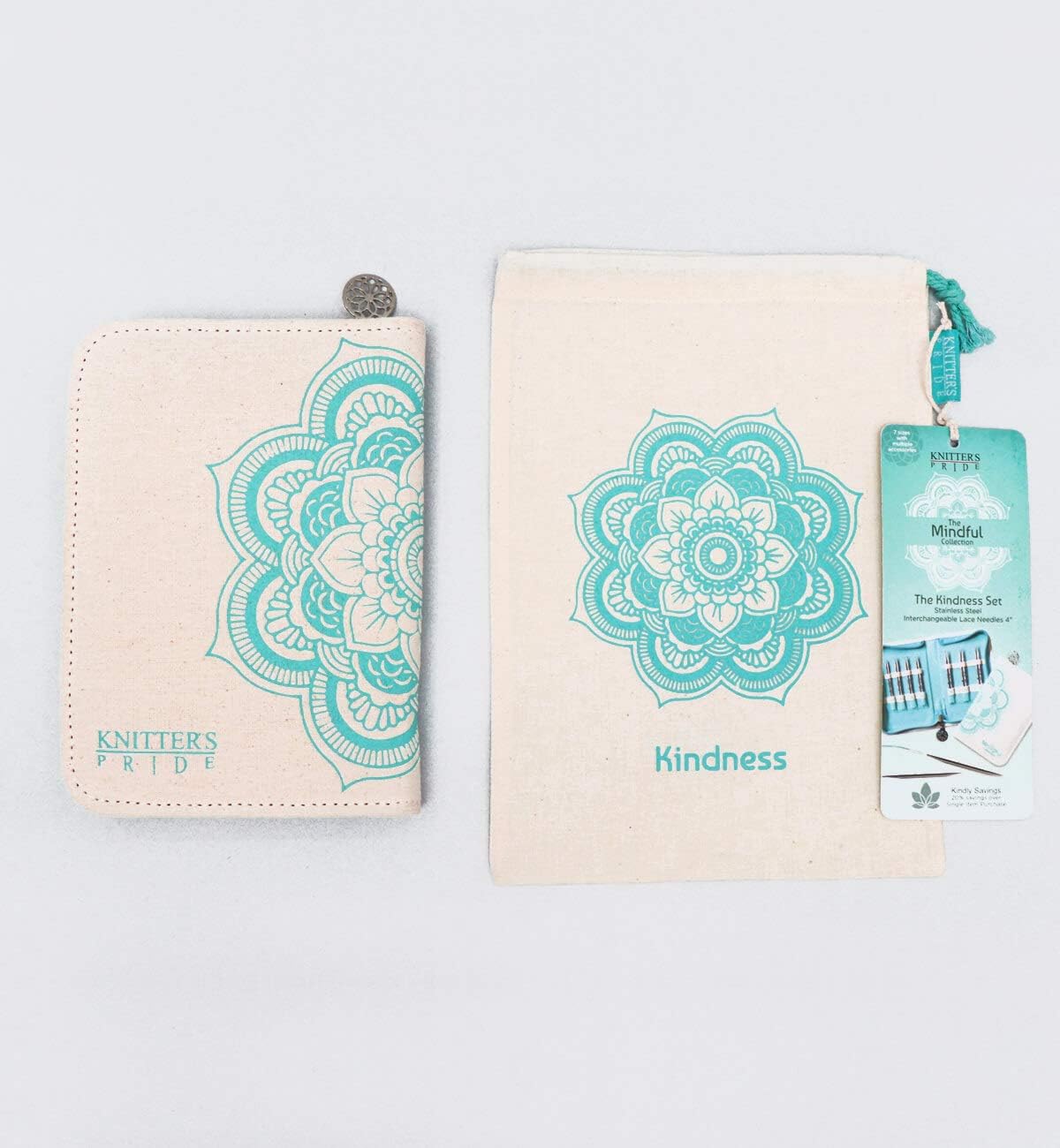 Knitter's Pride-Mindful Interchangeable Lace Needles Set 4"-Kindness Sizes 2.5/3mm To 8/5mm -KP250304