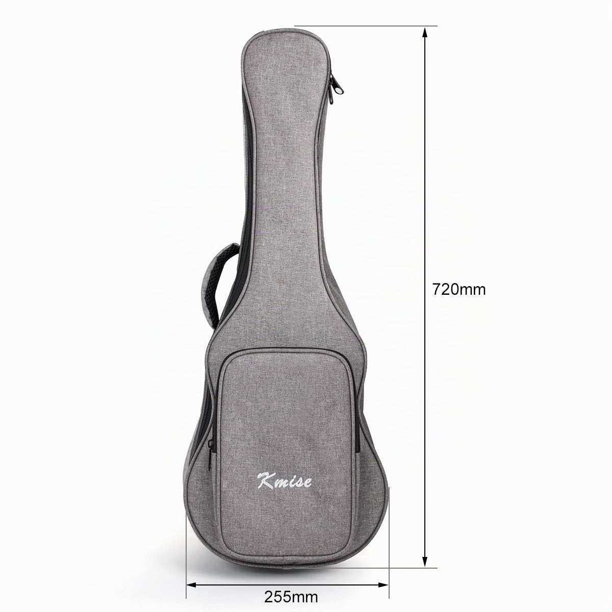 Kmise 26 Inch Ukulele Tasche Soft Carring Case Doppelgurt mit 3 Plektren