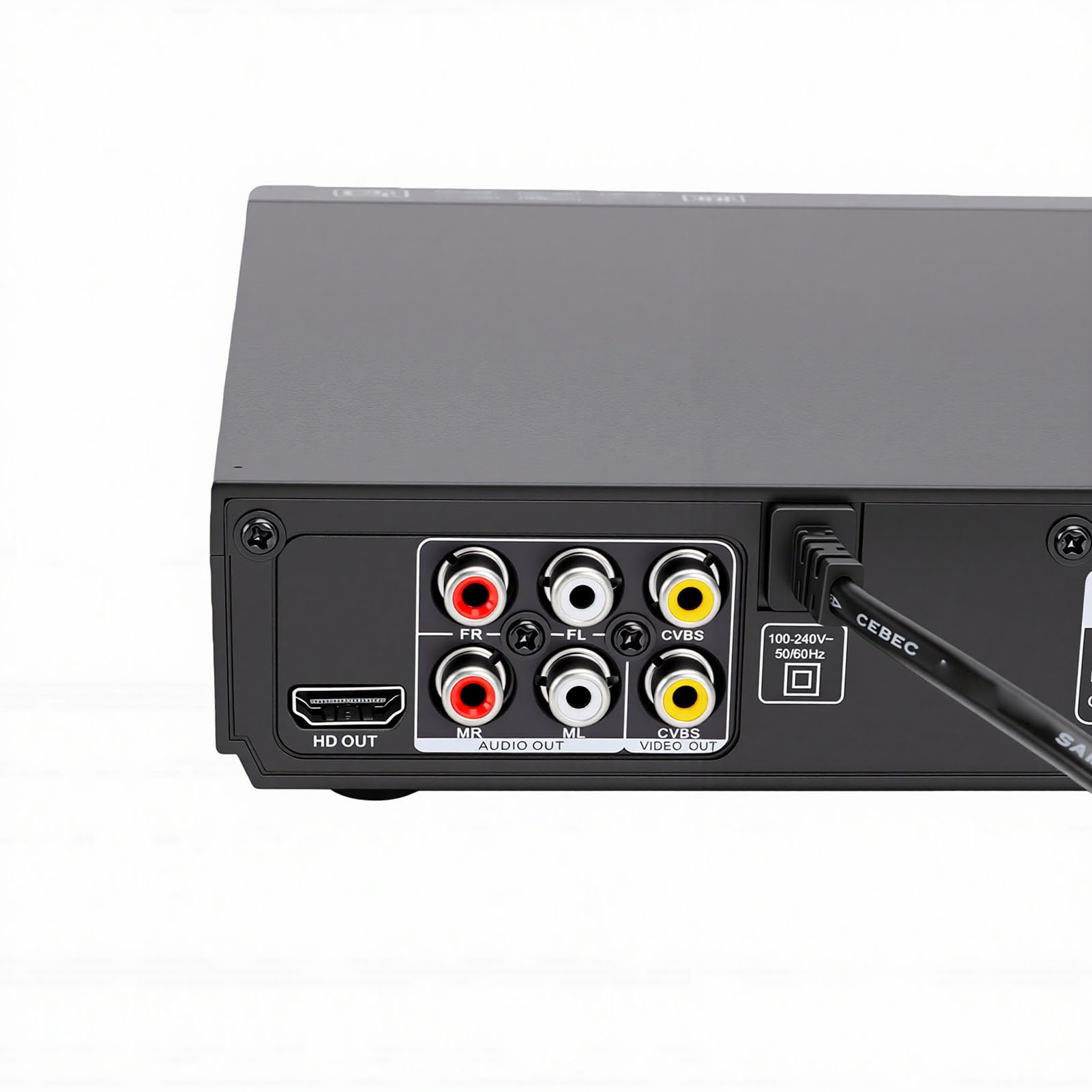 XUMIUZIY Reproductor de DVD HDMI para TV, Reproductores de DVD 1080P HD sin Región para Smart TV, Reproduce de Todas Las Regiones y Formatos Múltiples, Puerto USB, Compatible (Black)