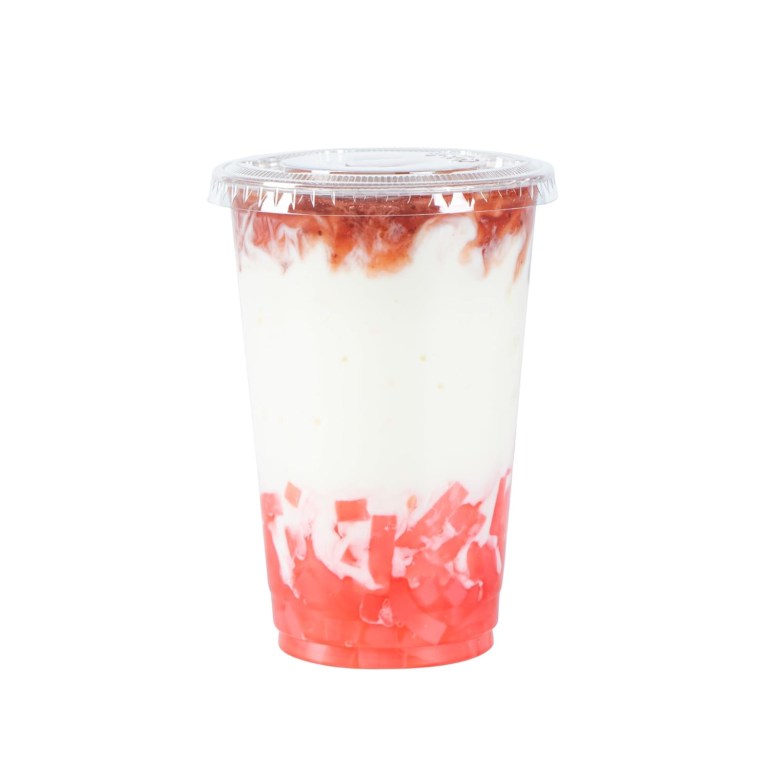 Tea Tek 8.8 Pound Coconut Jelly 1 Count Strawberry Coconut Boba Jelly Jars - No Cooking Required, For Various Beverages, Edible Topping For Bubble Tea, Smoothies