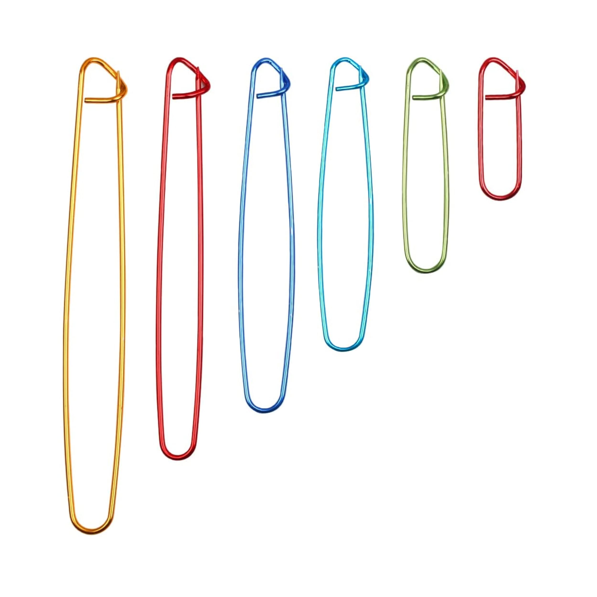 6 Pcs Stitch Holder Set, Tapestry Yarn Needles Practical Knitting Tools for Weaving Knitting Crochet DIY Knitting Craft Tool