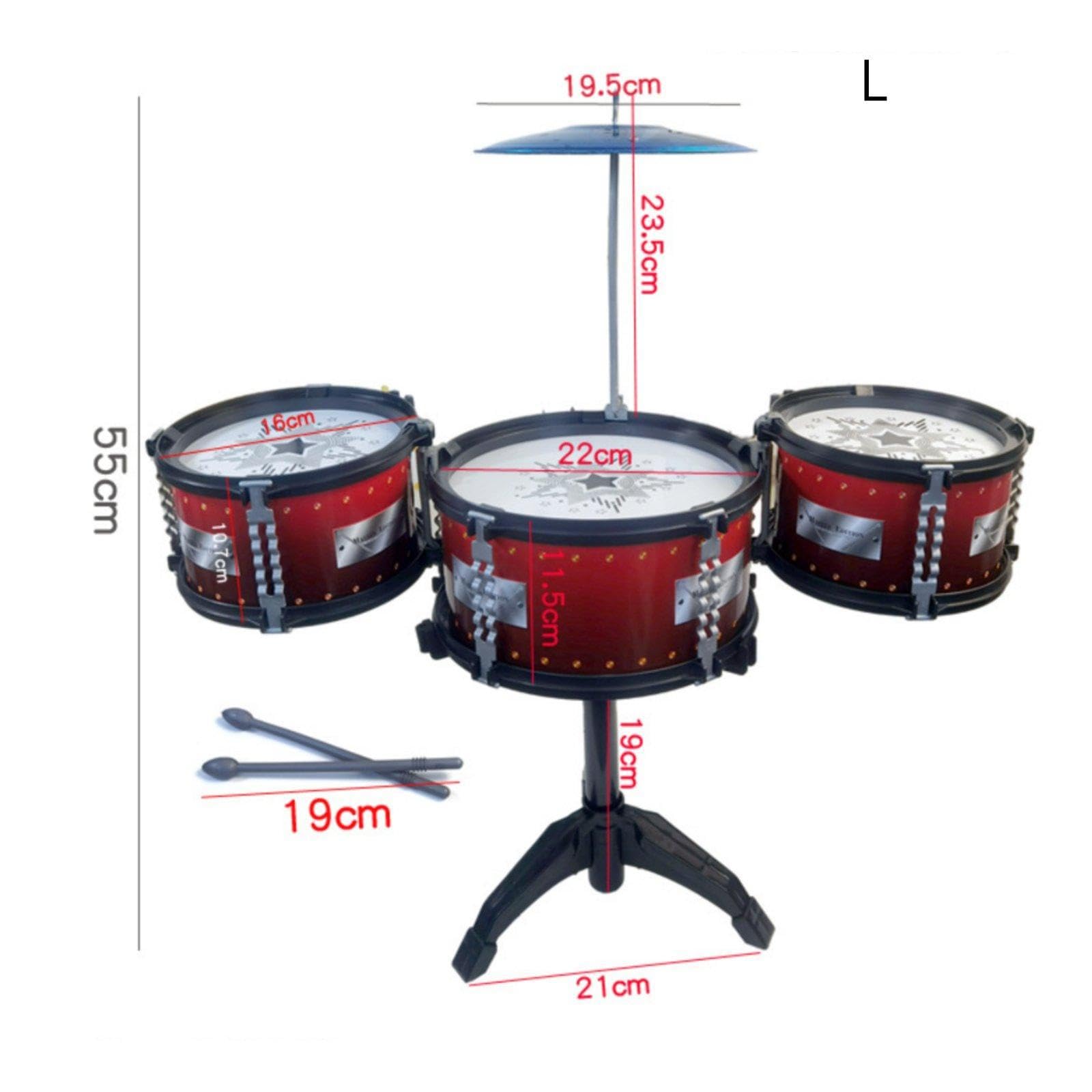 Buy SECRET DESIRE Toy Jazz Drum Kit Develops Hand-Eye Coordination