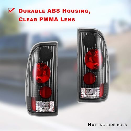 Miniatura 3 de Nixon Offroad Conjunto de luces traseras para Ford F150F250 1997-2003, 1997-2003 Ford F-350 luces traseras, lámparas traseras para F250-F350