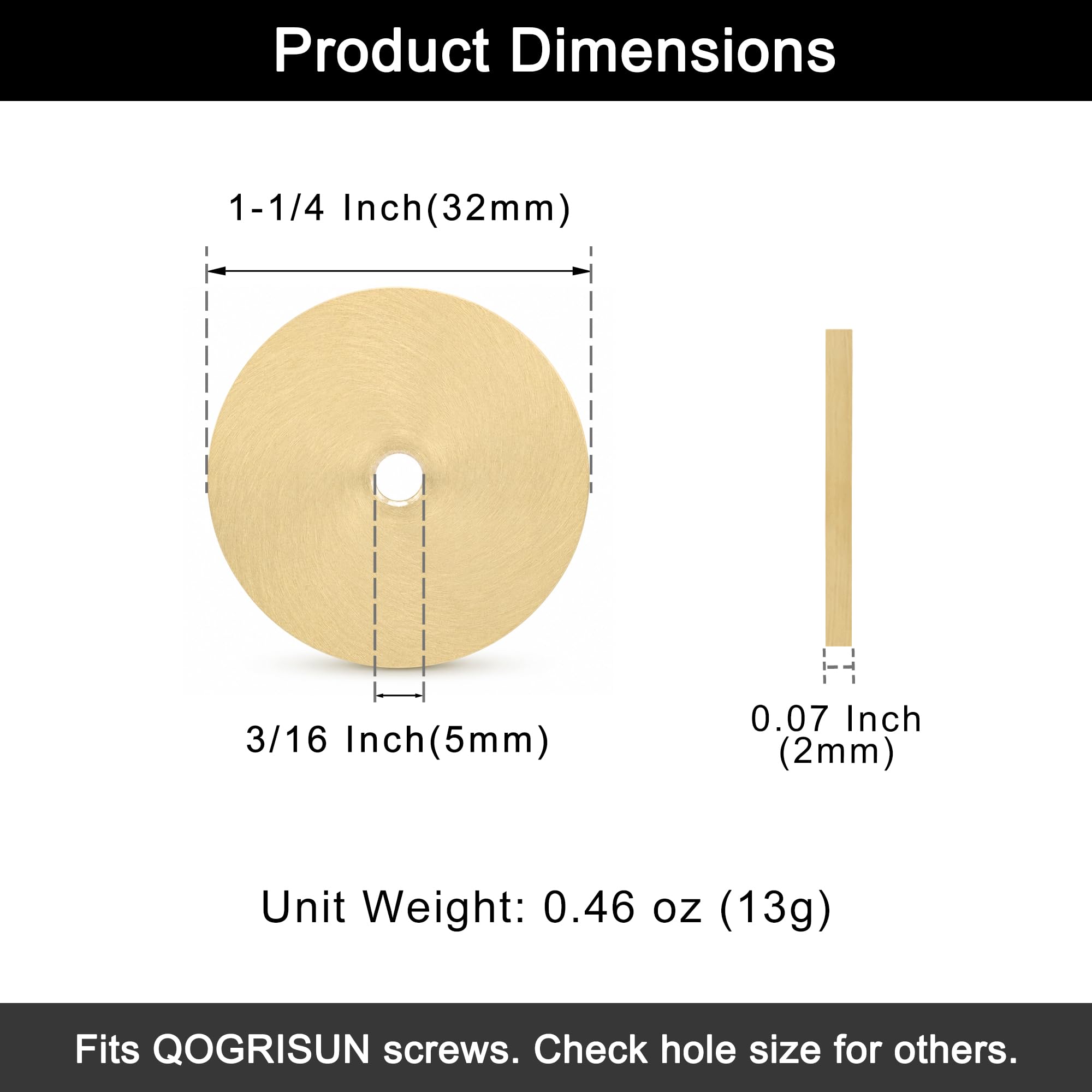 QOGRISUN Brass Cabinet Knobs - Back Plates -5 QOGRISUN Brass Cabinet Knobs - Back Plates -5