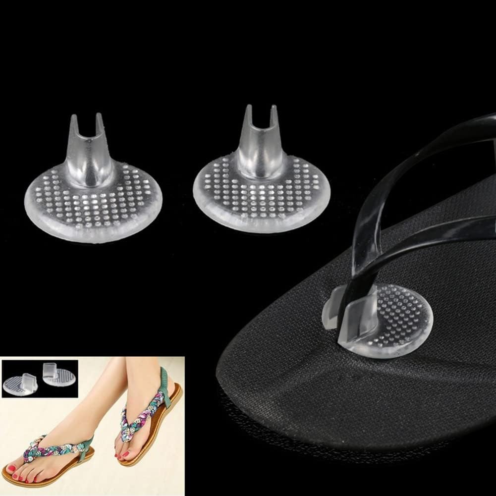 5 Pair Silicone Thong Sandal Toe Protectors Clear Sandal Flip Flop Gel