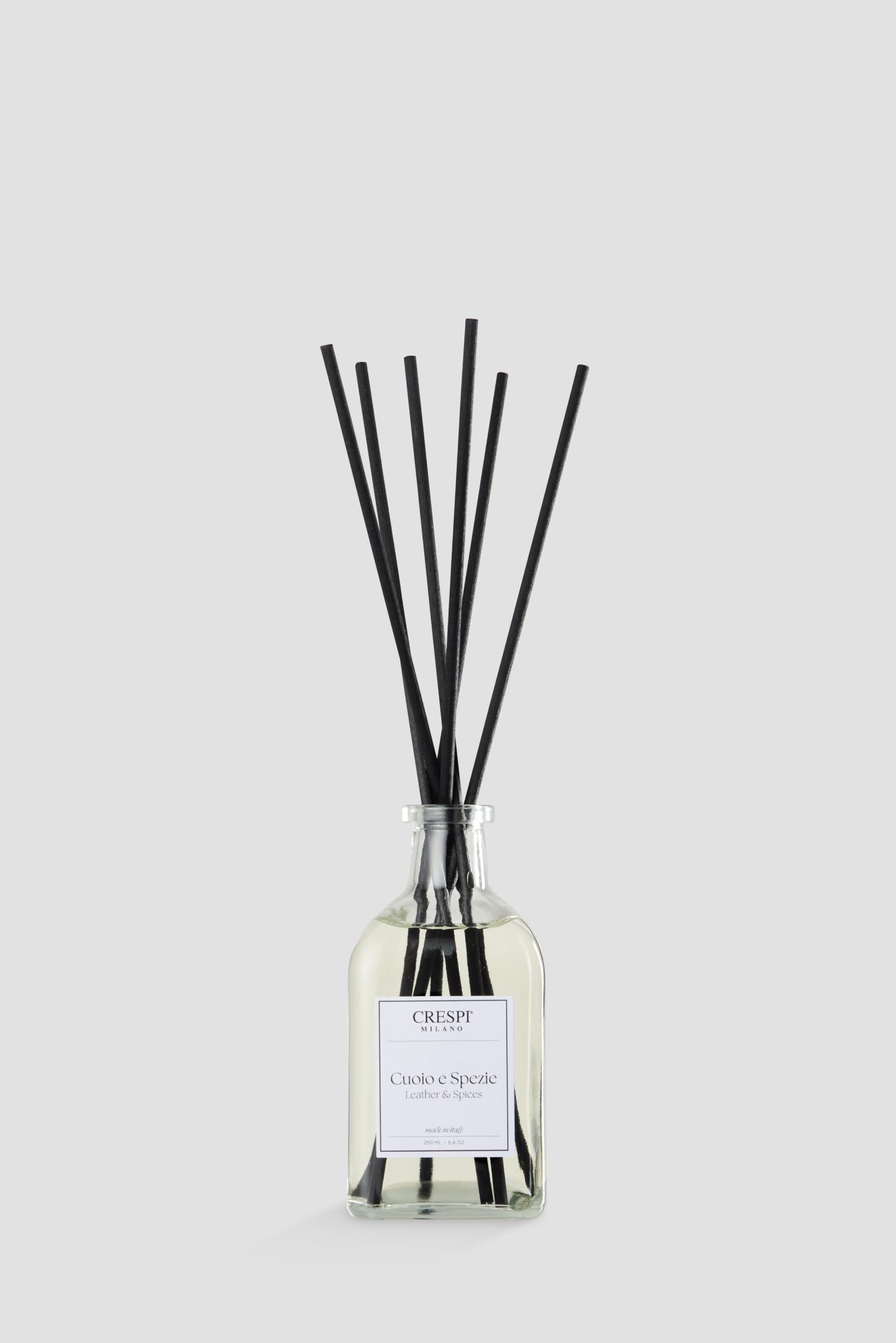 CRESPI MILANO | Profumatore per Ambiente Fragranza Cuoio e Spezie, Diffusore Profumo Ambiente a Lunga Durata, 250ml