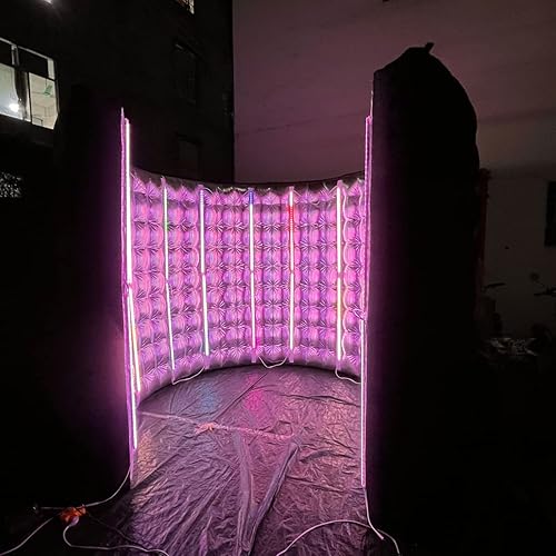 Miniatura 3 de Cabina de fotos inflable 360 con 24 piezas de tubo de luz LED y ventilador de aire para cabina de fotos telón de fondo para fiesta, boda, cumpleaños