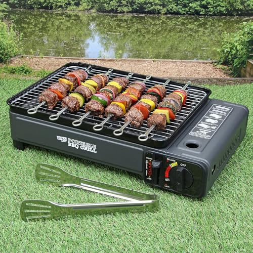 Portable Camping Stove & BBQ Grill – Butane/LPG Tabletop Gas Cooker for Camping, Caravans, Fishing, Picnics & Emergency Cooking, with Carry Case - Indoor/Outdoor use - Image 3