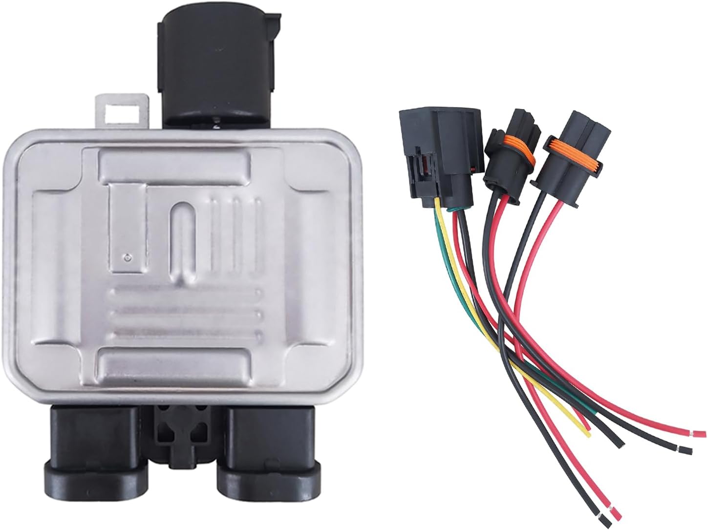 Radiator Cooling Fan Relay Control Module & Connector Compatible with for Volvo XC60 V70 XC60 S60 S80