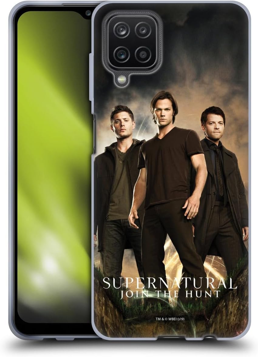 Head Case Designs Officially Licensed Supernatural Sam, Dean & Castiel 2 Key Art Soft Gel Case Compatible with Samsung Galaxy A12 (2020)