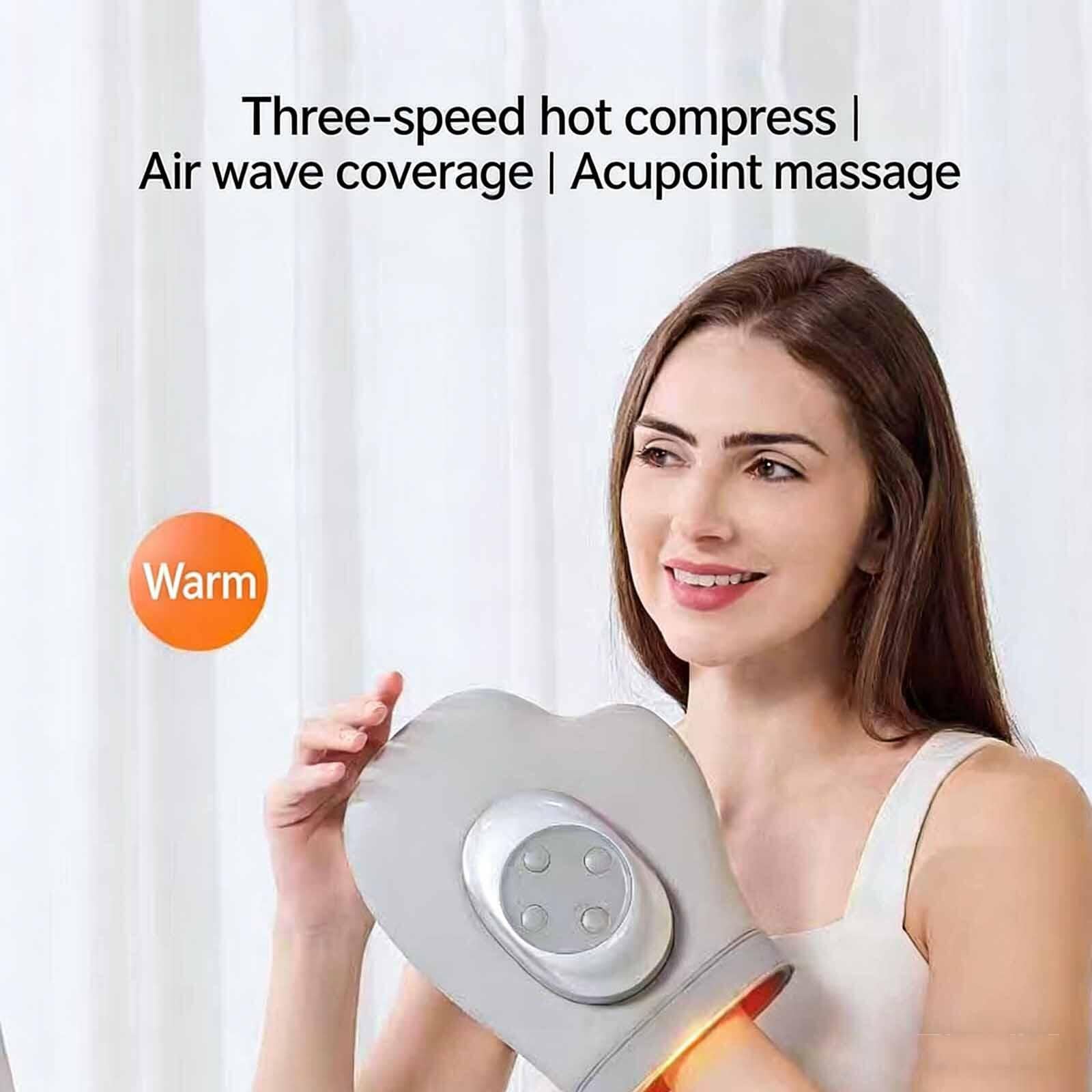 Massaggiatori Mani Elettrici Hand Massager Riscaldamento Compressione 3 Massaggi 3 Temperature 5 Livelli Timer Auto Alleviare Affaticamento Delle