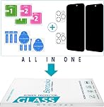 Privacy Screen Protector for iPhone 16 Pro Max Tempered Glass | Camera Lens Protector, Anti Spy Private Tempered Glass, Anti Scratch, 2+2 Pack