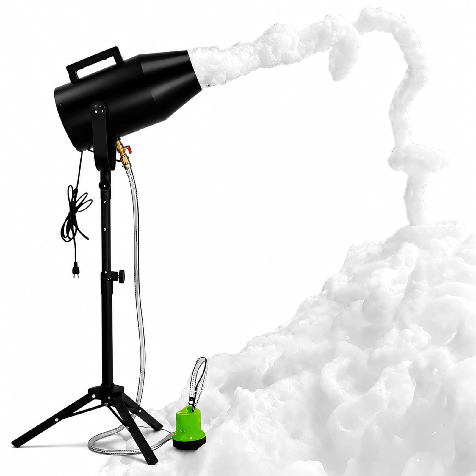 SHUMIAO Foam Machine 1000W, Large Jet Foam Maker with Adjustable Tripod Stand, 20m³/Min Massive Output, Perfect Special Effect for Outdoor Music Festivals, Pool Parties, Backyard Fun