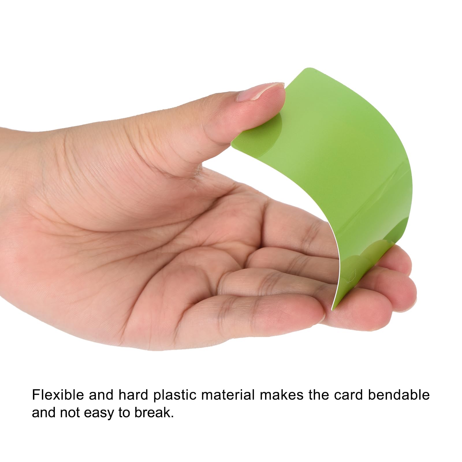 10 x Plastic kaarten oranje blanco kaarten in EC-kaartformaat voor identiteitskaarten betaalkaarten en bankkaarten gezondheidskaarten