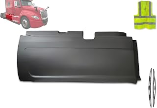 KOZAK Replacement Rear Fairing Panel Right Passenger Side Compatible with International LT625 PLUS Logo Emblem, 2x 22" Windshield Wipers and KOZAK Reflective Vest