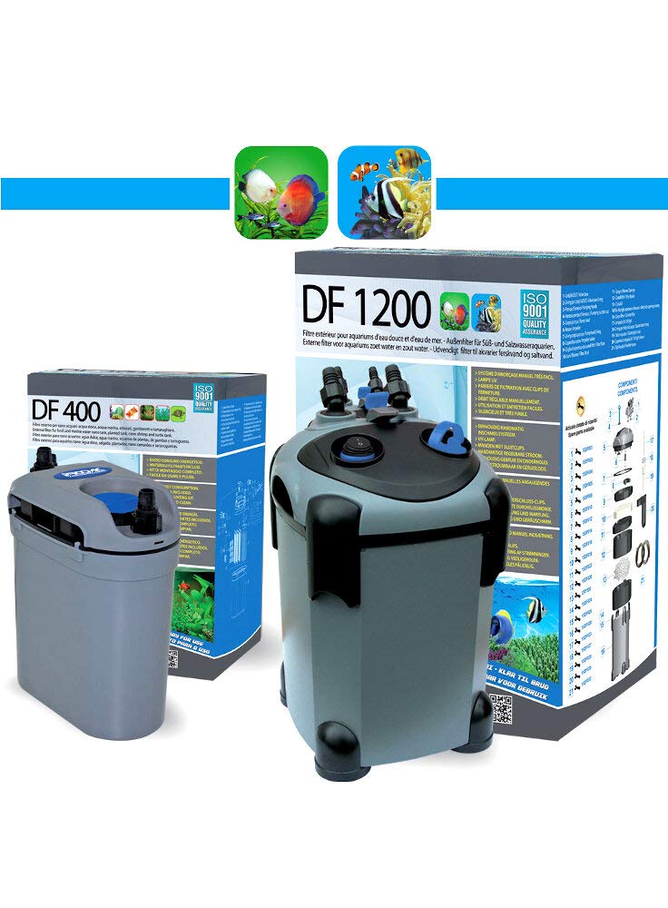 Prodac Filtro Esterno Completo per Acquario d'Acqua Dolce E Marino Pompa da 1200 L/H