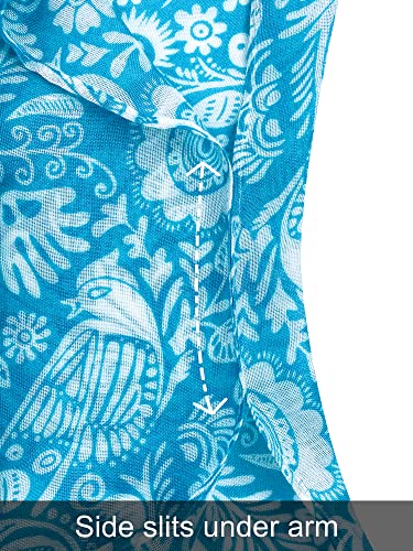 Image of Breezy Lane Women's Kimono Cardigan Summer Swimsuit Coverups Beach Cover Up with Floral Print for Vacation