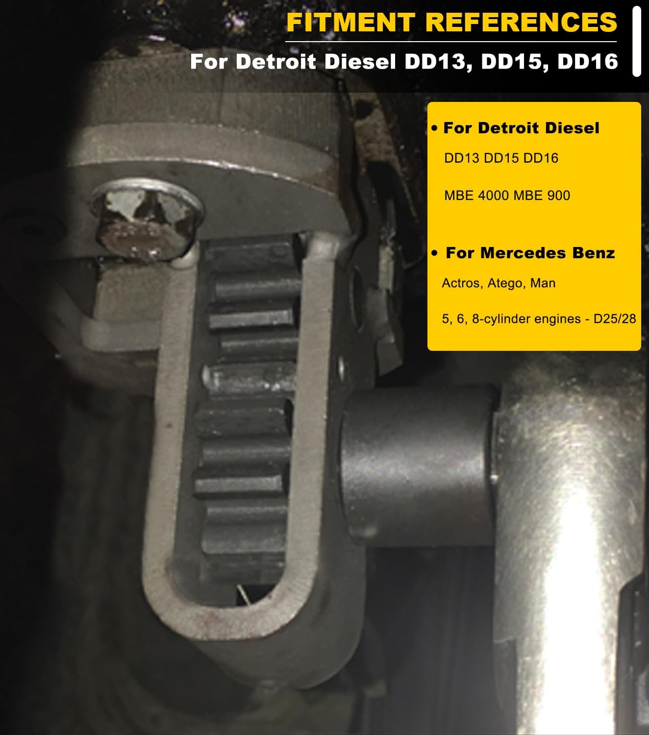 Camoo J-46392 Engine Barring Tool, Engine Turning Tool with Storage Box for Detroit Diesel DD13, DD15, DD16, MBE4000, MBE900 Alternative to J-46392 W904589046300 Flywheel Cranking Turning Tool
