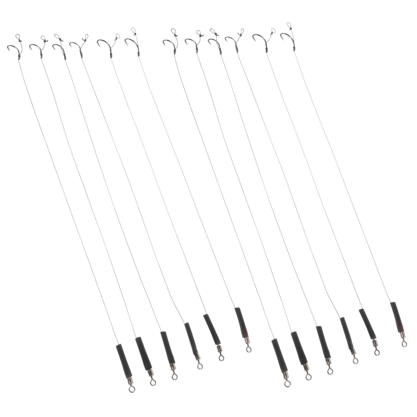 Toddmomy Anzuelos para Lubina Anzuelos para Pesca De Lucio Anzuelos Circulares para Pesca De Agua Dulce Anzuelos para Pesca De Carpas Kit De Aparejos De Pesca Anzuelos Triples De