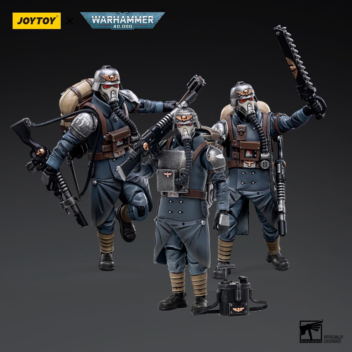 JOYTOY ウォーハンマー デスコーア・オブ・クリーグ ベテランスカッド JOYTOY Warhammer 40k 1/18 Action Figure Astra Militarum Death