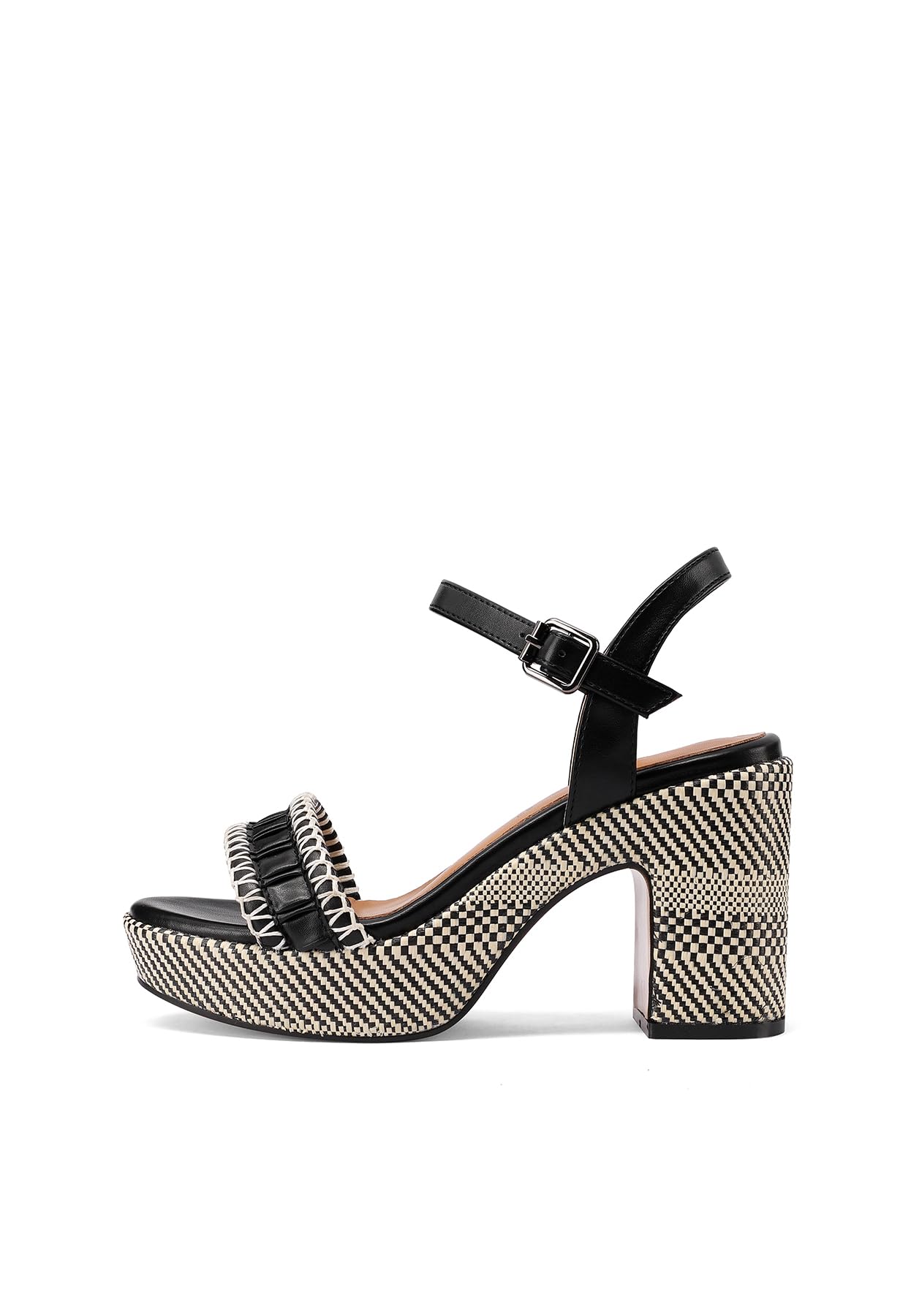 QUEEN HELENA Sandali con Plateau con Tacco Largo ZM11050