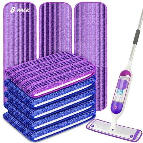 8 Pack Reusable Mop Refill Pads for Swiffer PowerMop, Power