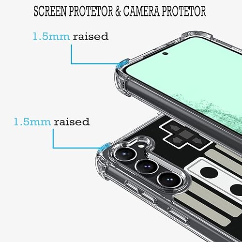 Miniatura 6 de Gifun Funda de Bulldog Francés para S23, PC duro + TPU Bumper Funda protectora transparente compatible con Samsung Galaxy S23 (no para S23 PlusS23