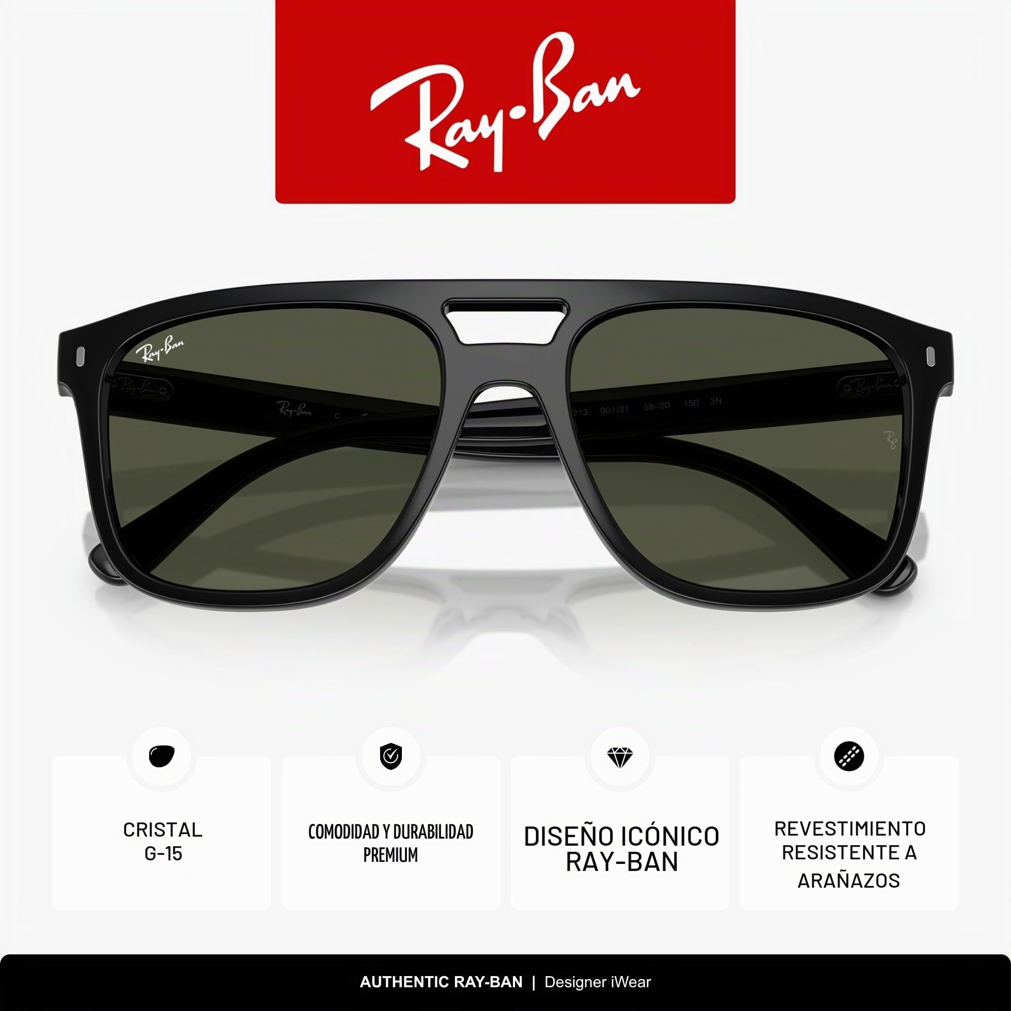 Ray-Ban Gafas de sol cuadradas Rb2213