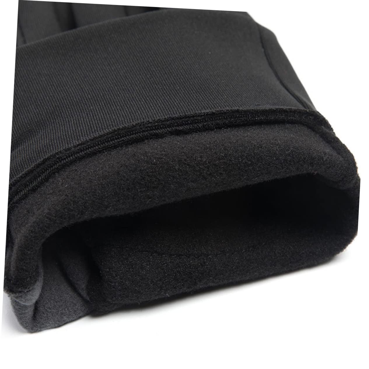 Toyvian 1Pair Winter Cycling Gloves Windproof Touch Screen Full Finger Gloves for Bicycling Non Slip Design for Mountain and Road Bike Riding Black