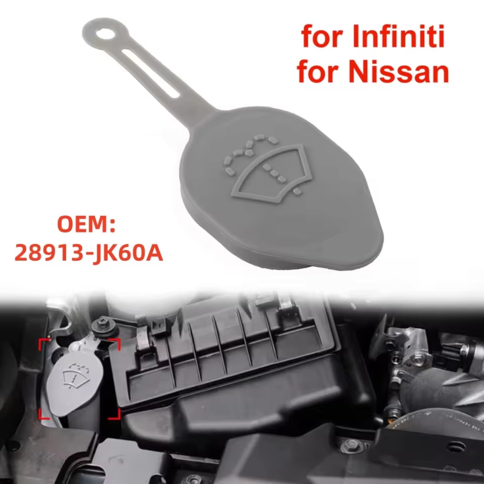 Tapa Depósito para Infiniti para G25 para G35 para QX50