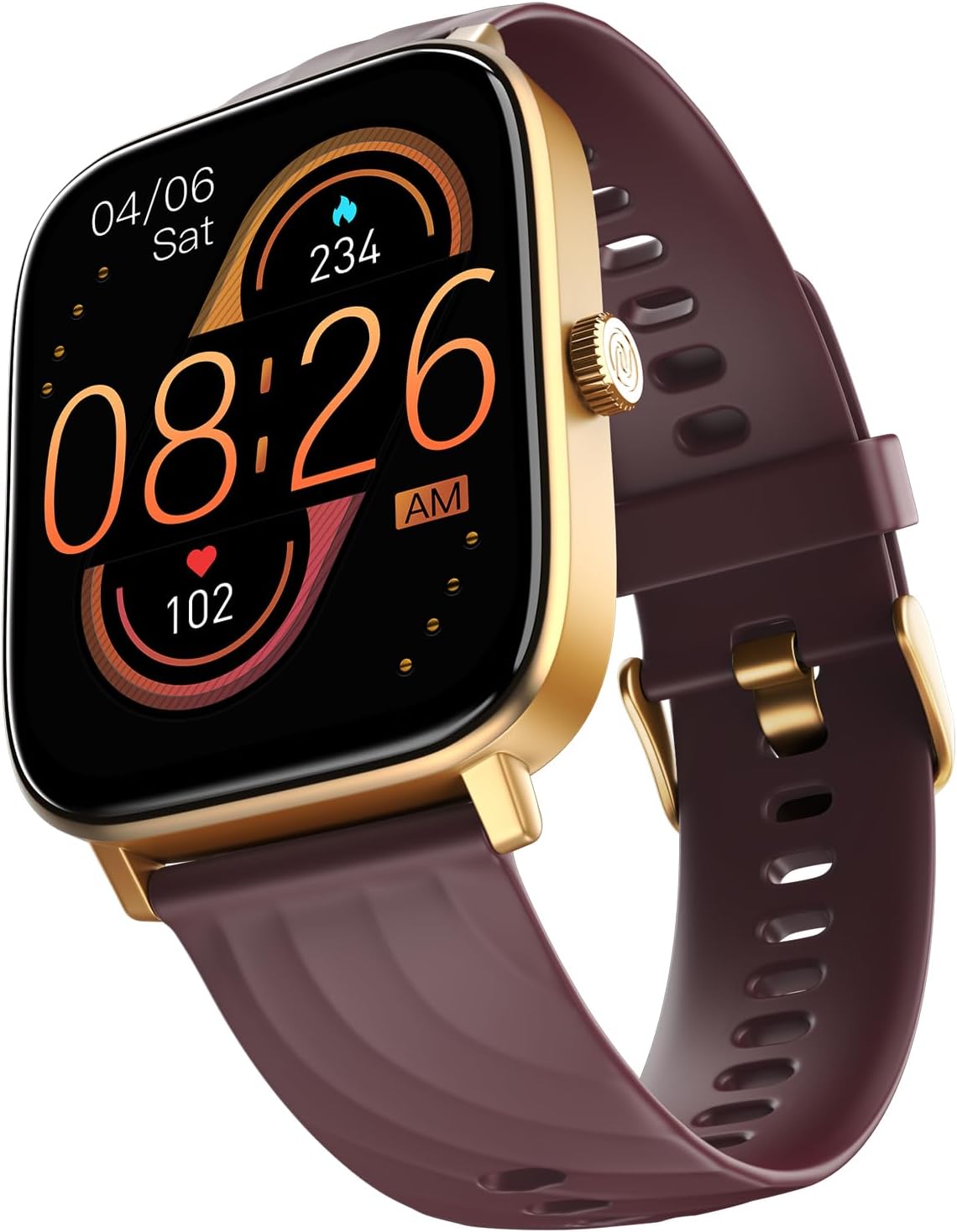 Noise Newly Launched Quad Call 1.81" Display, Bluetooth Calling Smart Watch, AI Voice Assistance, 160+Hrs Battery Life, Metallic Build, in-Built Games, 100 Sports Modes, 100+ Watch Faces (Deep Wine)
