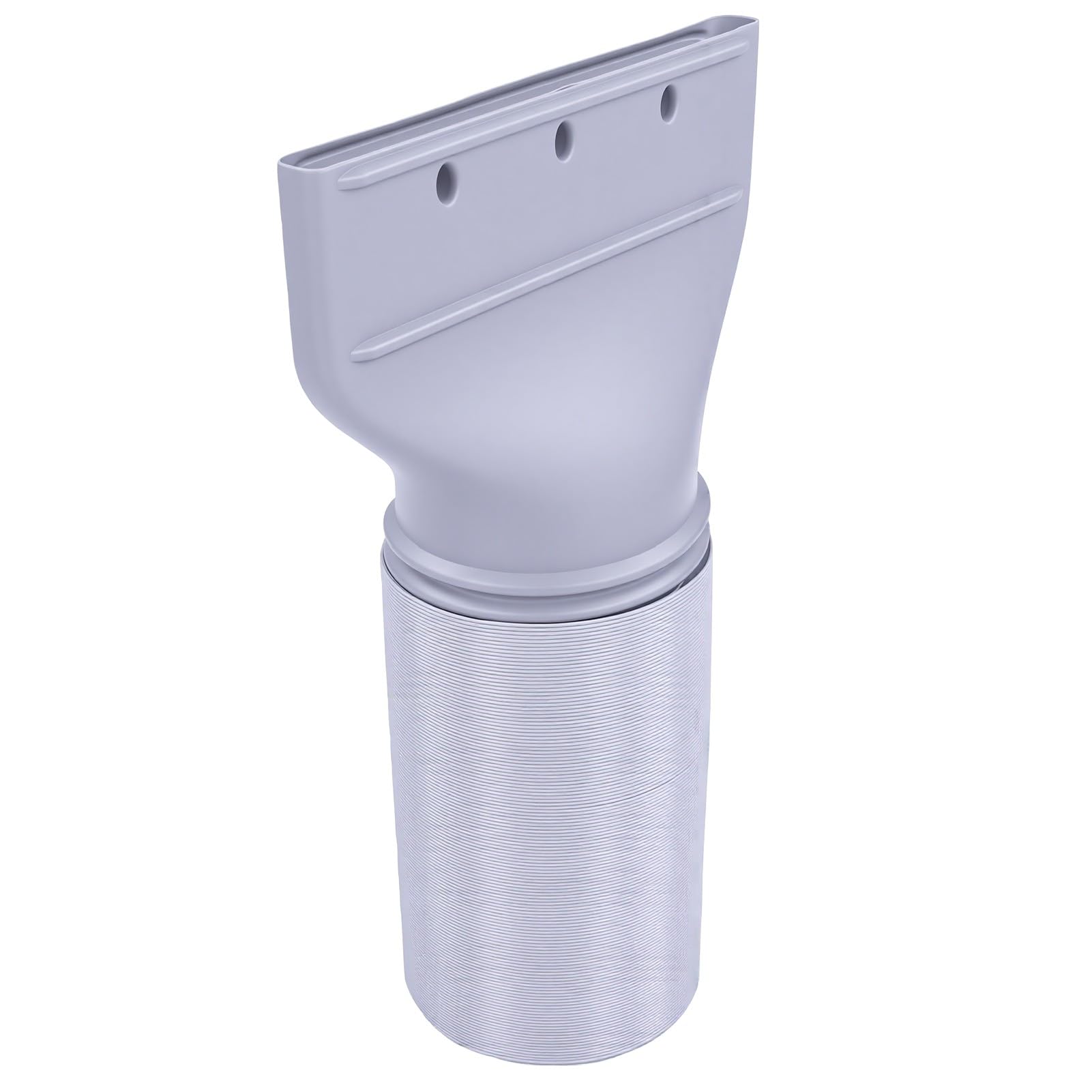 Kit Tubo Flessibile CA Portatile, Ugello Piatto da 1 Pollice | Acciaio inossidabile PVC, doppia filettatura 5,12 pollici 5,9 pollici, tubo flessibile in filo di acciaio 5,9x59 pollici,