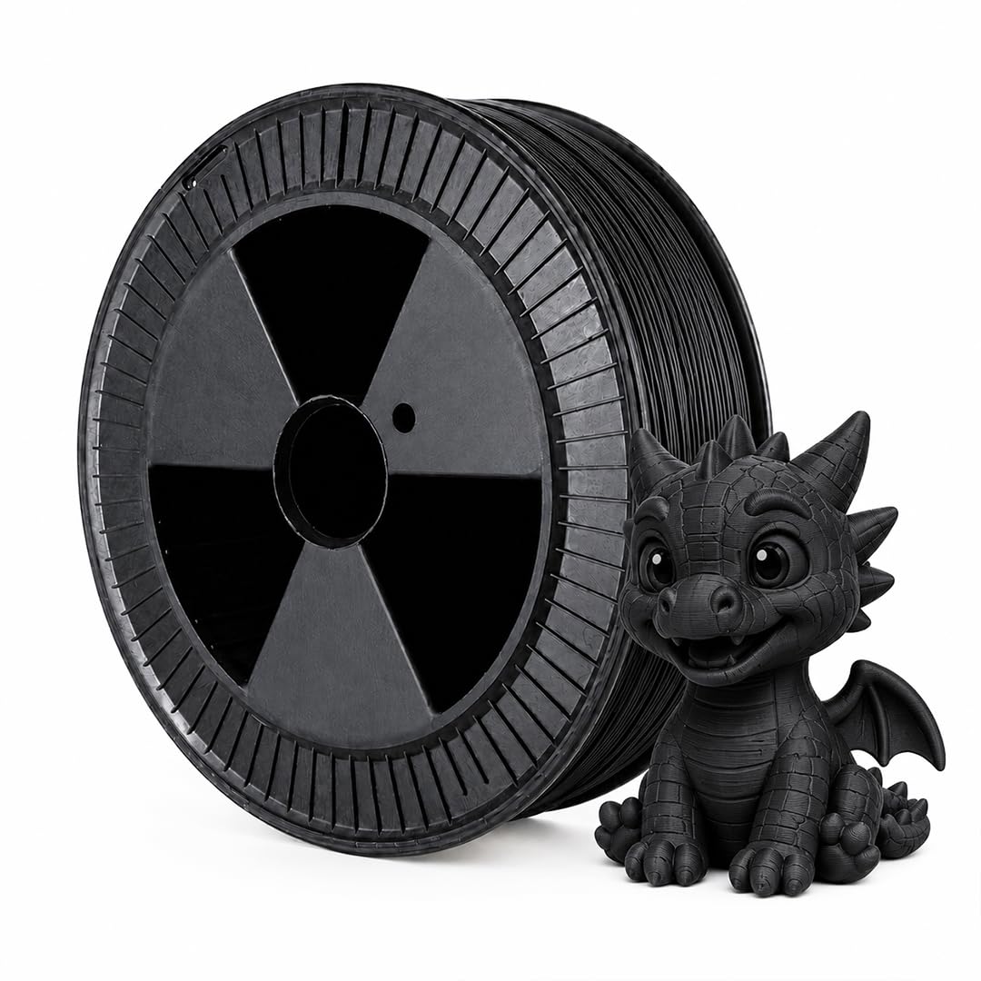 WOL3D Black Color PLA PRO+ 2.5 Kg 3D Printer Filament 1.75mm - Enhanced Strength & Toughness, High Accuracy, Eco-Friendly, Compatible with Bambu Lab, Creality, Ender, Prusa, FDM 3D Printers-image-30
