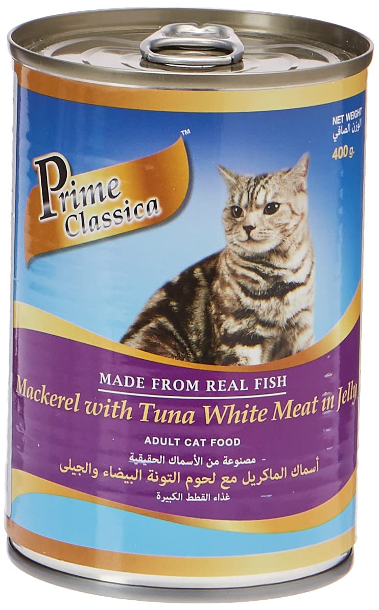Prime Classica Cat Cans Mackerel W/Tuna White Meat 400G