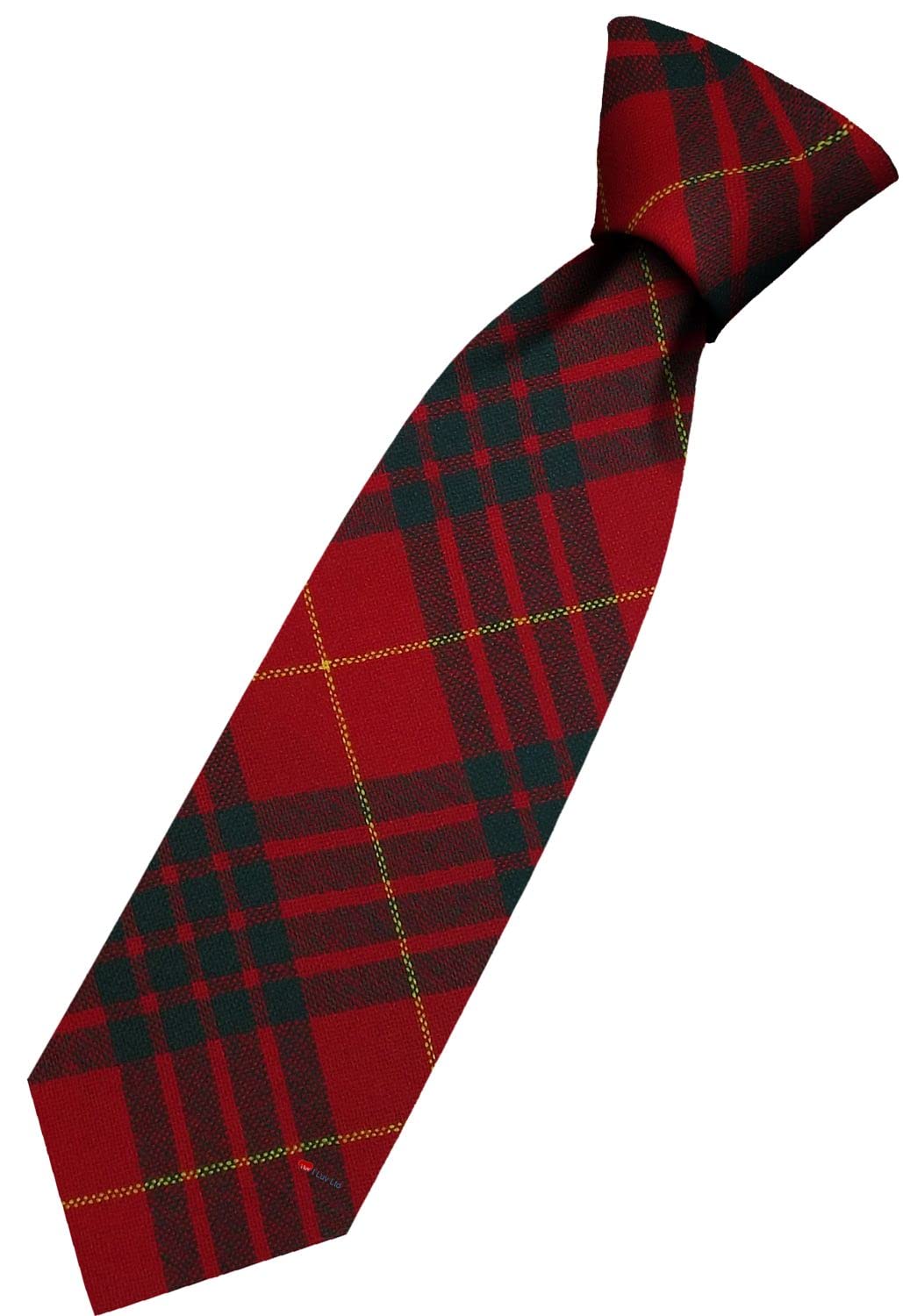 I LUV LTD Men Wool Tie Woven And Hand Made in Scotland in Cameron Modern Tartan Scottish Clan Mens Ties