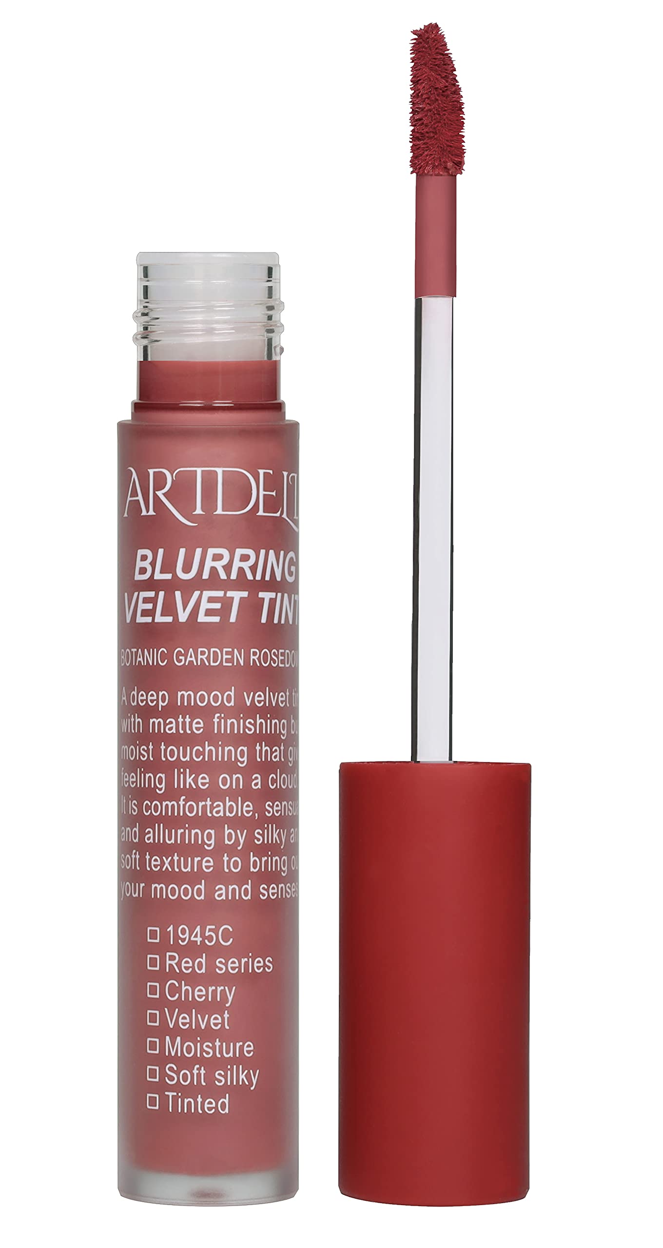 Blurring Velvet Lip Tint, Pantone Color, Cherry Scent, Moisture, Soft Silky, Matte Finish, Long lasting (004 Botanic Garden Rosedown)