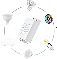 Vista 6 de Transformador de controlador LED de 10 W CC 12 V - Convertidor de conmutación de voltaje constante de 110 V CA a 12 V CC - Impermeable IP22-Pack de 2