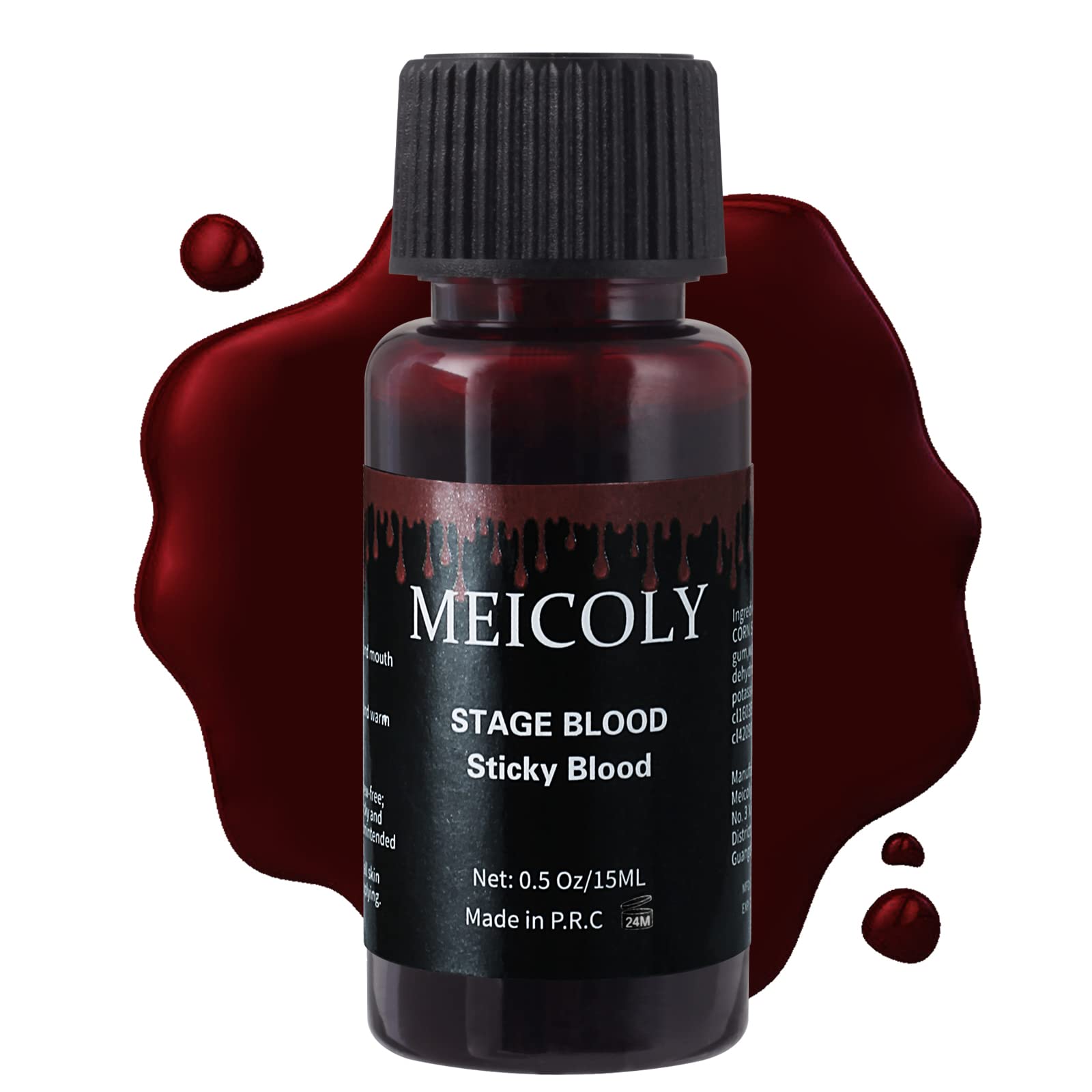 Buy MEICOLY Fake Blood Washable,Edible Stage Blood,0.5 oz Realistic