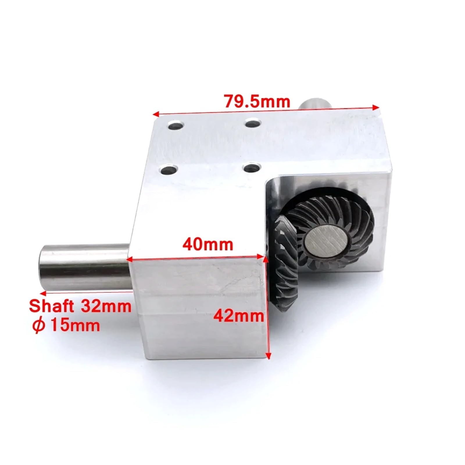 1: 1 Komutator kątowy Urządzenie do obracania narożników kątowych 1,5M 19T 15mm Przekładnia aluminiowa ze spiralnym stożkiem Moduł DIY