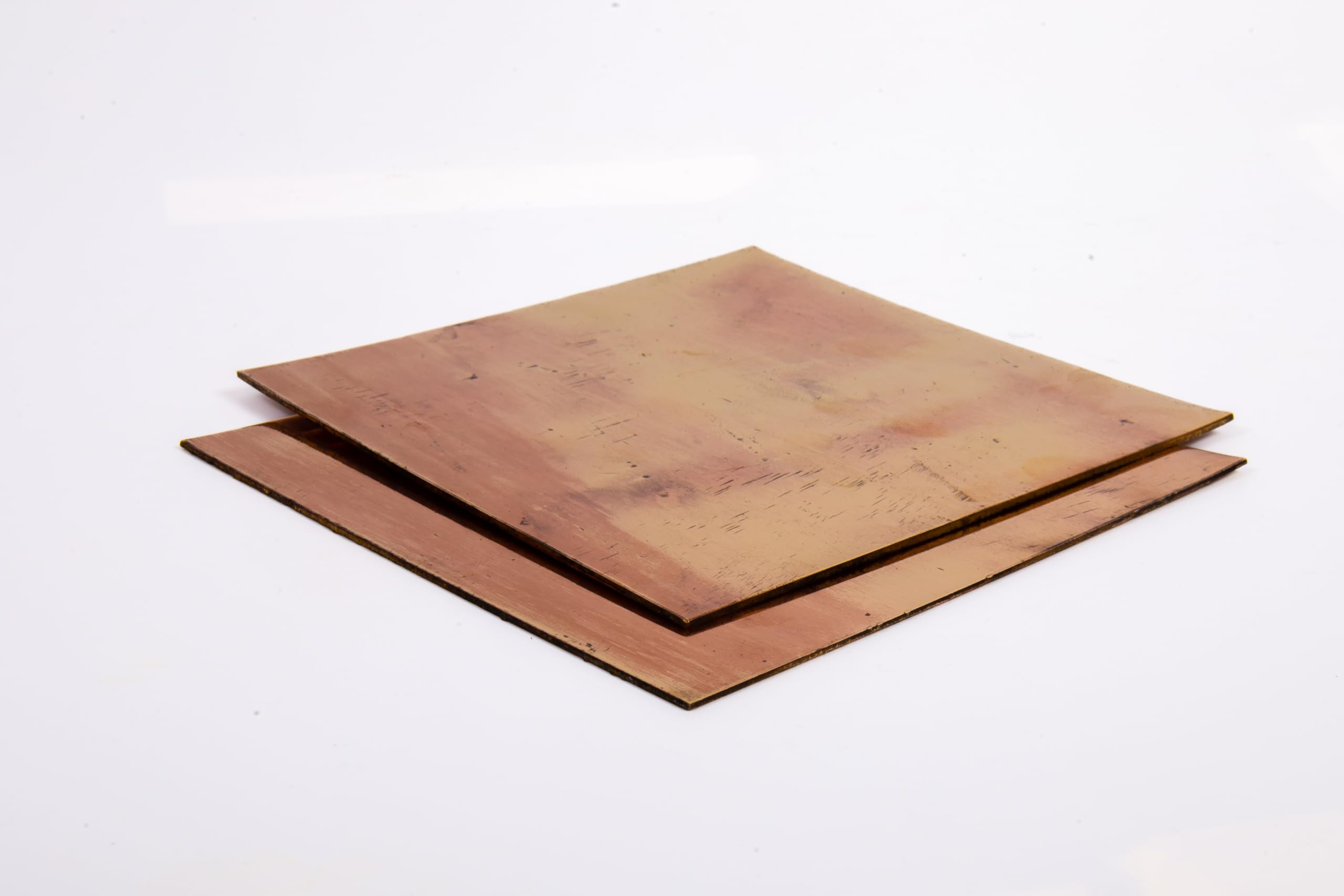 VAKOOBA Copper Sheet 6 inch X 6 inch - 99.9% Pure Copper - Half