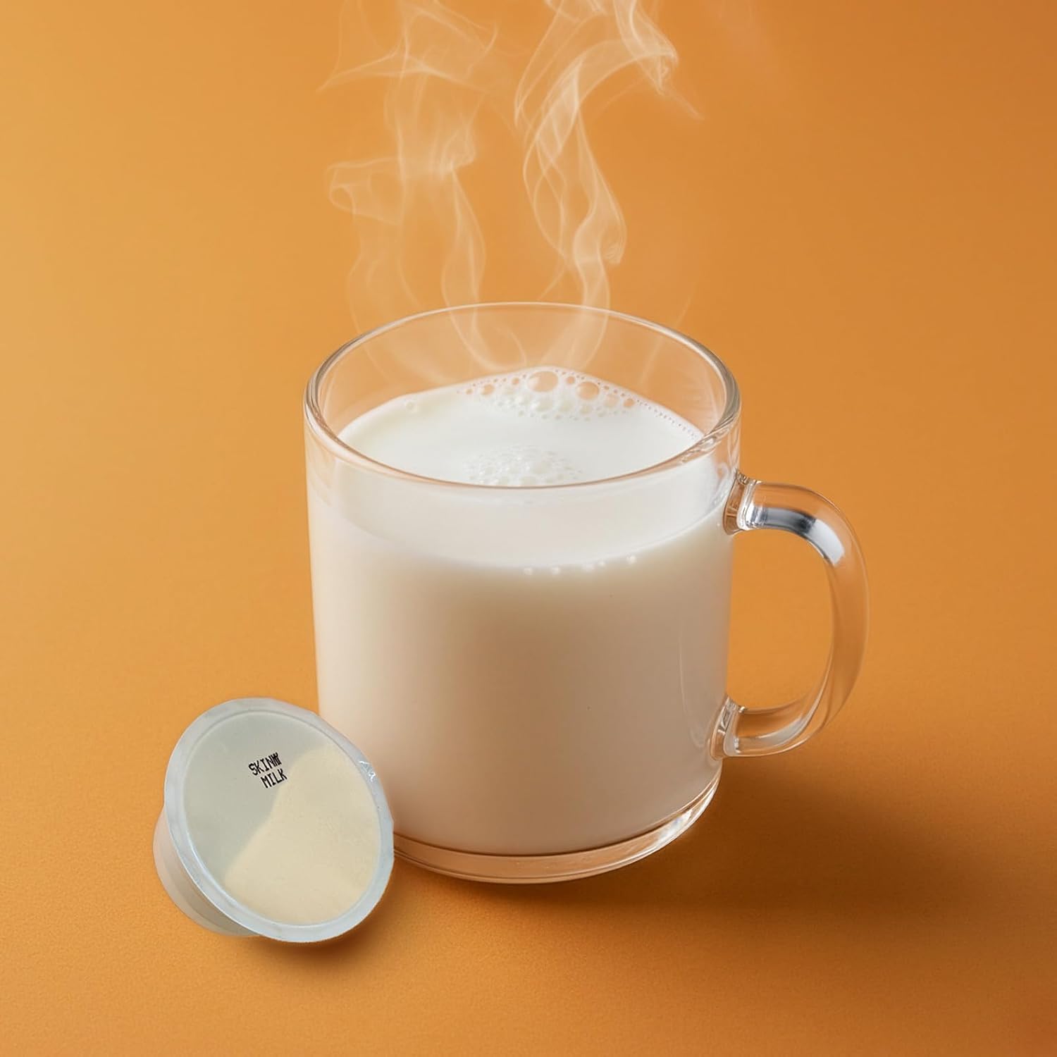 Stormbrew Skinny Milk Pods Compatible with Dolce Gusto Machines (Pack of 50) - Low Fat Pure Skimmed Milk Capsules For Latte Macchiato & Cappuccino