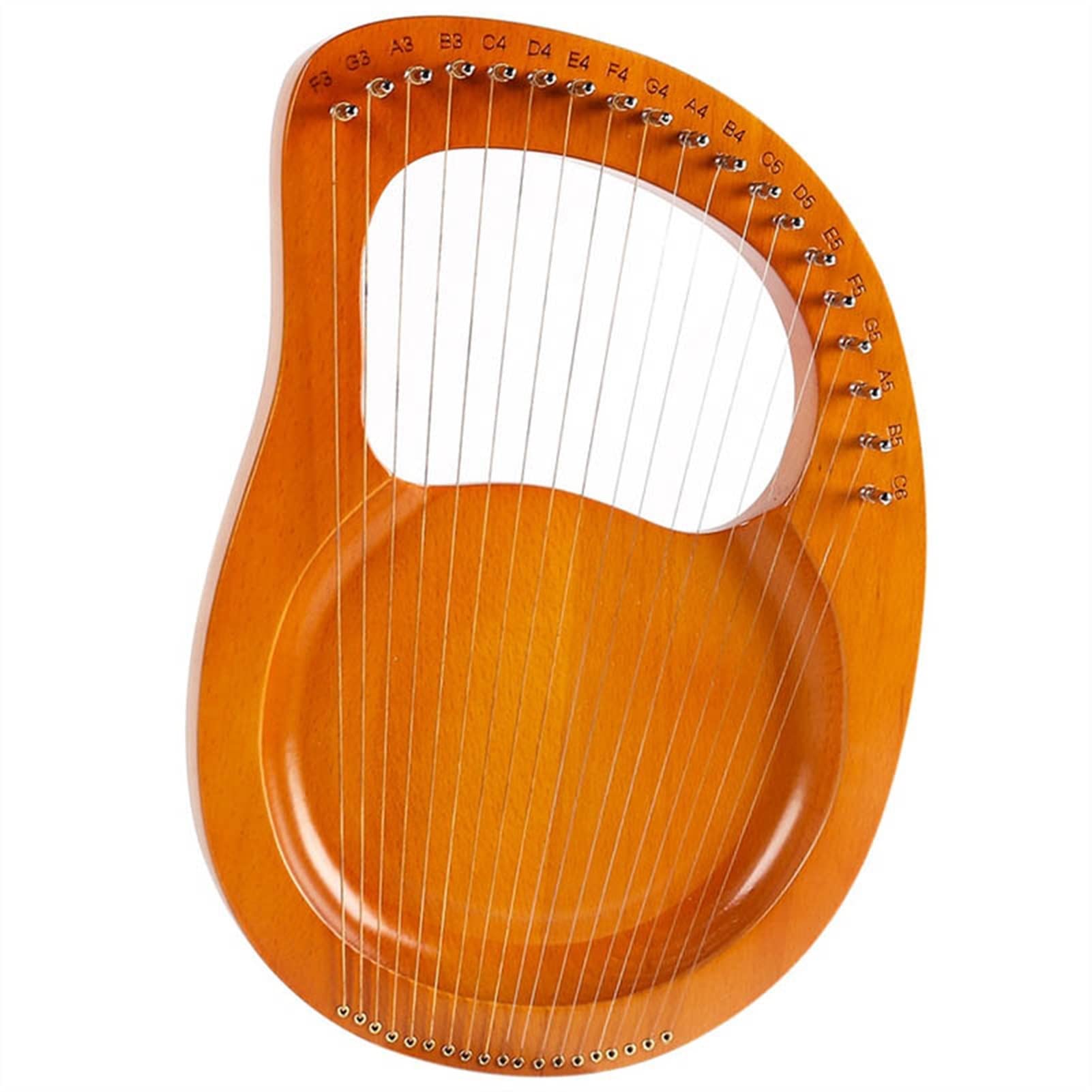 Lyre Harfe 19 Saiten Holz Mahagoni Lyre Harp Musical Instrument Mit Tuningschlüssel Und Saiten