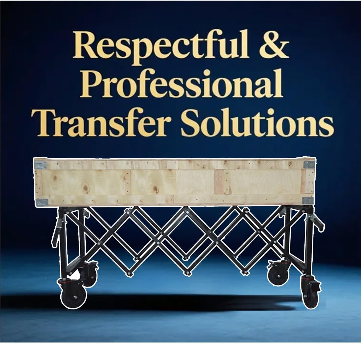 INTSUPERMAI Carbon Steel Funeral Stretcher Truck Church Truck Casket Stand Trolley Cart Fordable Mortuary Supply Fordable Coffin Cart