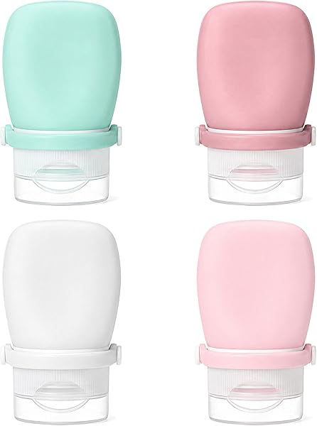 Styquenzer Reiseflaschen Silikon, 4er-Set, 30ml